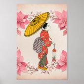 Poster d'une femme asiatique (Devant)