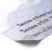 Poster d'une femme en ski vert (Coin)