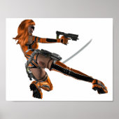 Poster d'une femme guerrière (Devant)
