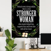 Poster d'une femme plus forte (Bureau à domicile)
