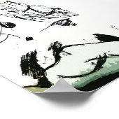 Poster d'une femme, profil latéral (Coin)