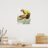 Poster d'une femme sifting Rice par Vannak Anan Pr (Cuisine)