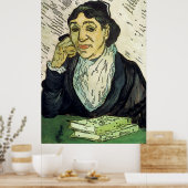 Poster d'une femme sur un téléphone portable (Cuisine)