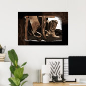 Poster d'une fille (Bureau à domicile)