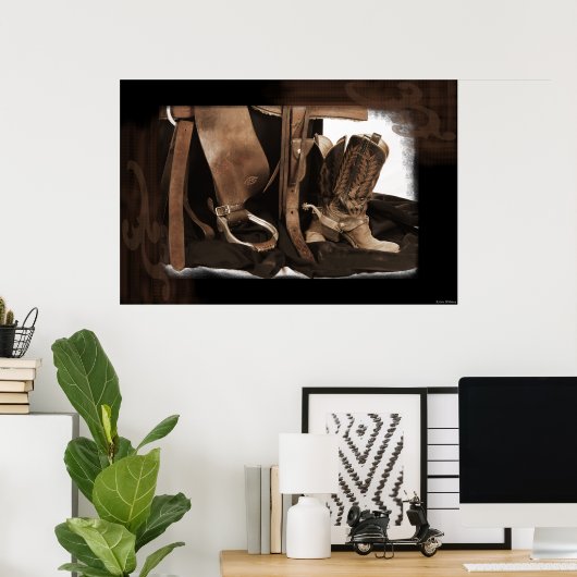 Poster d'une fille (Bureau à domicile)