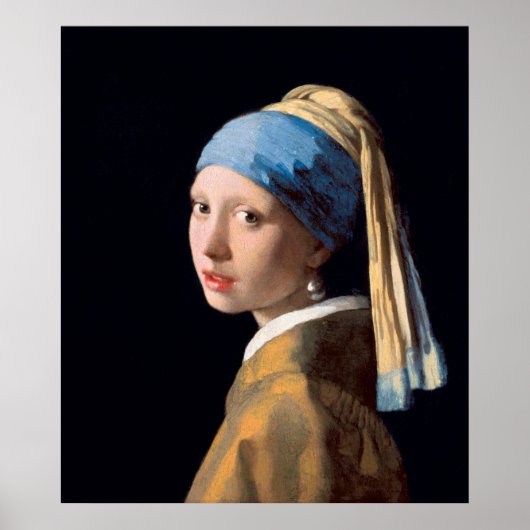Poster d'une fille avec une perle (Devant)