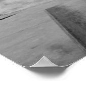 Poster d'une fille de patinage B&W - Skateboard (Coin)