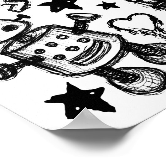 Poster d'une foule de robots (Coin)