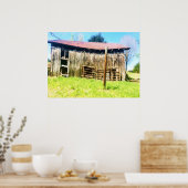 Poster d'une grange rustique de 100 ans (Cuisine)