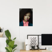 Poster d'une jeune femme confiante (Bureau à domicile)