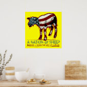 Poster d'une nation de moutons (Cuisine)