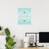 Poster d'une Parties scintillant en argent (Bureau à domicile)