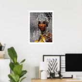 Poster d'une reine tribale africaine (Bureau à domicile)