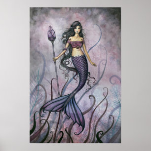 Poster d'une sirène de mer d'Amethyst Imprimer par