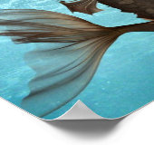 Poster d'une sirène de natation (Coin)