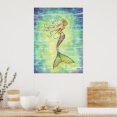 Poster d'une sirène en bulle (Cuisine)