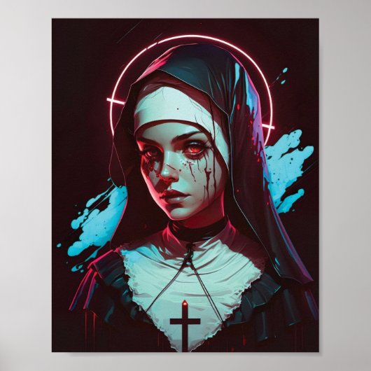 Poster d'une soeur Déplaisante Cyberpunk (Devant)