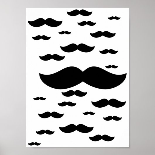 Poster d'une volée de moustaches (Devant)