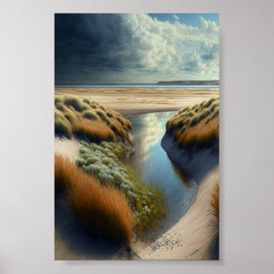 Poster Dunes côtières néerlandaises
