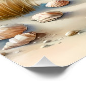 Poster Dunes côtières pastel à l'aquarelle (Coin)