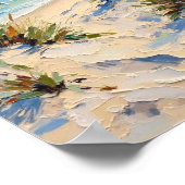 Poster Dunes de plage vintage Art côtier (Coin)