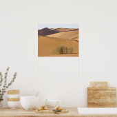 Poster Dunes de sable, désert du Sahara, Maroc (Cuisine)