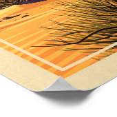 Poster Dunes de sable plat Mesquite Death Valley V01 (Coin)