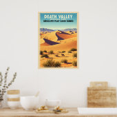 Poster Dunes de sable plat Mesquite Death Valley V01 (Cuisine)