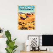 Poster Dunes de sable plat Mesquite Death Valley V01 (Bureau à domicile)