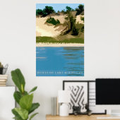 Poster Dunes du lac Michigan (Bureau à domicile)