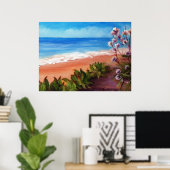 POSTER DUNES EN BORD DE MER (Bureau à domicile)