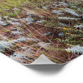 Poster dunes gris paysage de prairie (Coin)