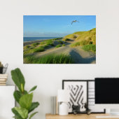 Poster Dunes sur la mer du Nord (Bureau à domicile)