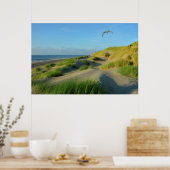 Poster Dunes sur la mer du Nord (Cuisine)