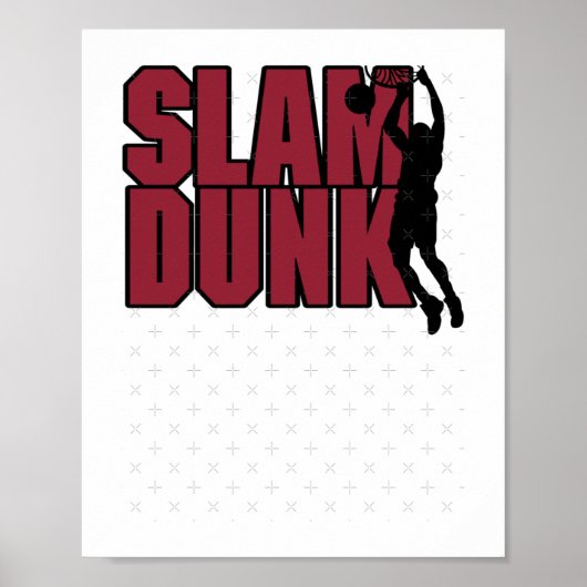 Poster Dunk de basket-ball (Devant)
