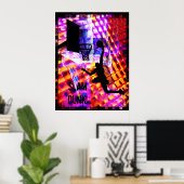 Poster Dunk in Electric Light Chaos (Bureau à domicile)