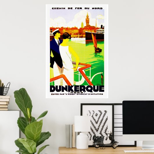 Poster Dunkerque (Bureau à domicile)