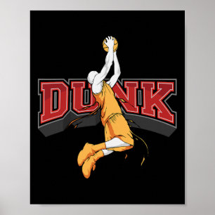 Poster Dunking Bysketbyll