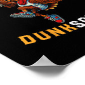 Poster Dunksgiving Turkey Sketll Player Funny Thanksgivin (Coin)