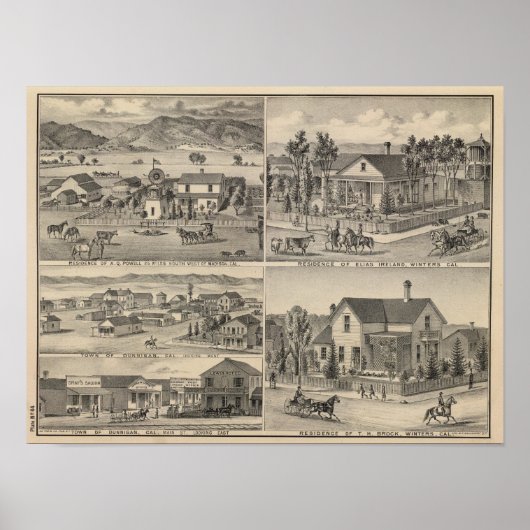 Poster Dunnigan, Hivers, ferme de Madison (Devant)