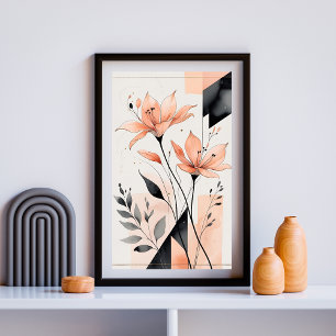 Poster Duo botanique moderne