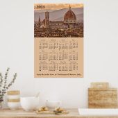Poster Duomo de Firenze, Florence Italie Calendrier 2024 (Cuisine)