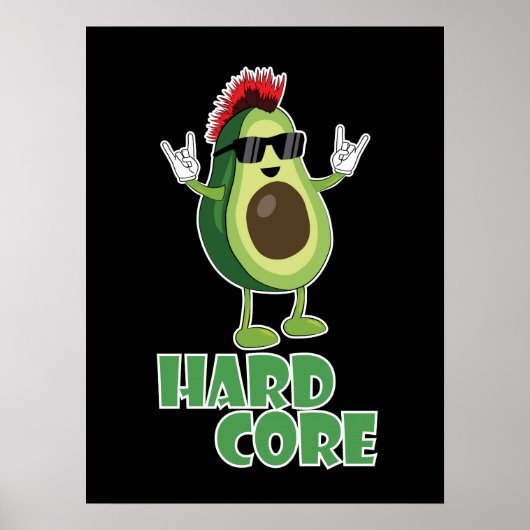 Poster Dur coeur Avocado Funny (Devant)