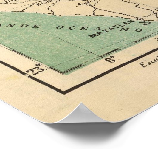 Poster Durango, Mexique (Coin)