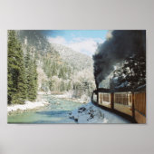 Poster Durango Silverton Railroad en hiver (Devant)