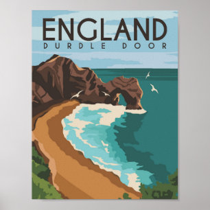 Poster Durdle Door Angleterre Royaume-Uni Travel Place Il