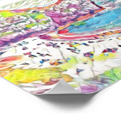 Poster Durdle Door, Dorset, Angleterre Collage (Coin)