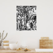 Poster Durer La Descente En Enfer (Cuisine)
