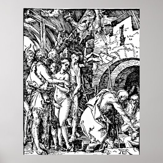 Poster Durer La Descente En Enfer (Devant)