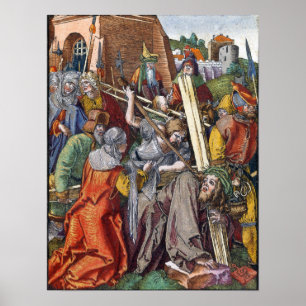Poster Dürer - Le Portement de Croix